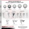 Service Caster 3.5 Inch SS Thermoplastic Rubber Wheel Swivel 1/2 Inch Threaded Stem Caster Set SCC-SSTS20S3514-TPRB-381615-4 - alternate 3